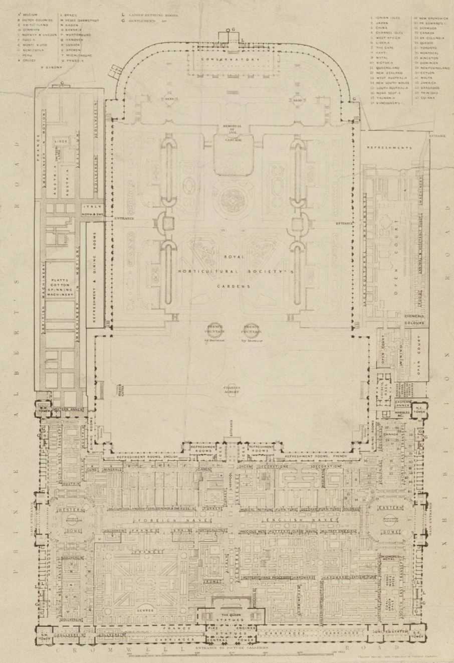 ABB.7: Abb. 7: Plan des Ausstellungsgebäudes der dritten Weltausstellung 1862.